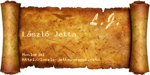 László Jetta névjegykártya